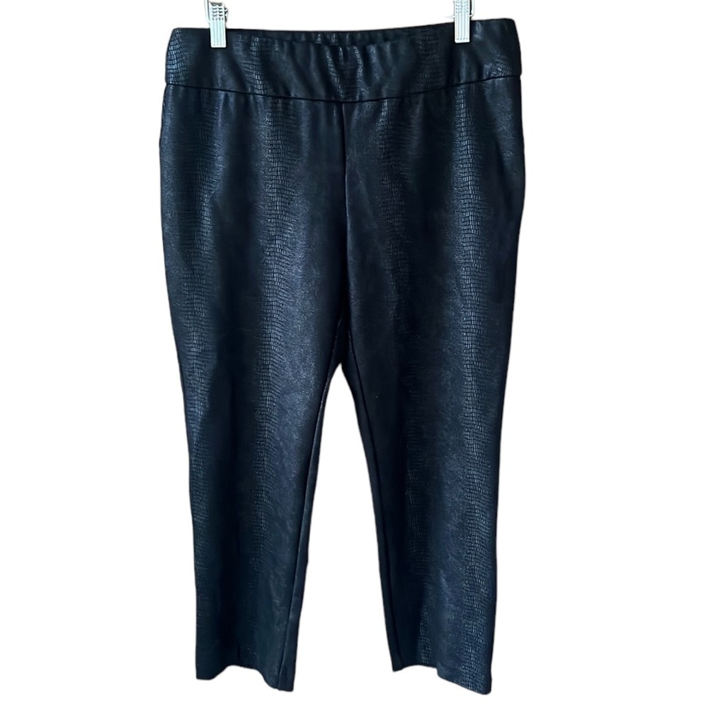 Soft Surroundings Black Foil Python Charlize Pont… - image 1